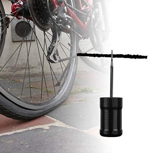 Oumers Tubeless Bike Tire Repair Tool Kit, Bike Tire Punctures with 5PCS Bacon Strips Plus Insertion Tool Tire Repair Fork Reamer...
